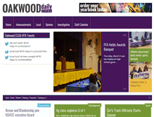 Tablet Screenshot of oakwooddailytimes.com
